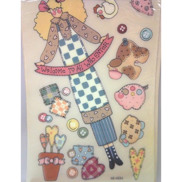 Provo Craft First Impressions Rub-on Transfers Farmhouse Welcome 48-4534 New - Picture 2 of 3